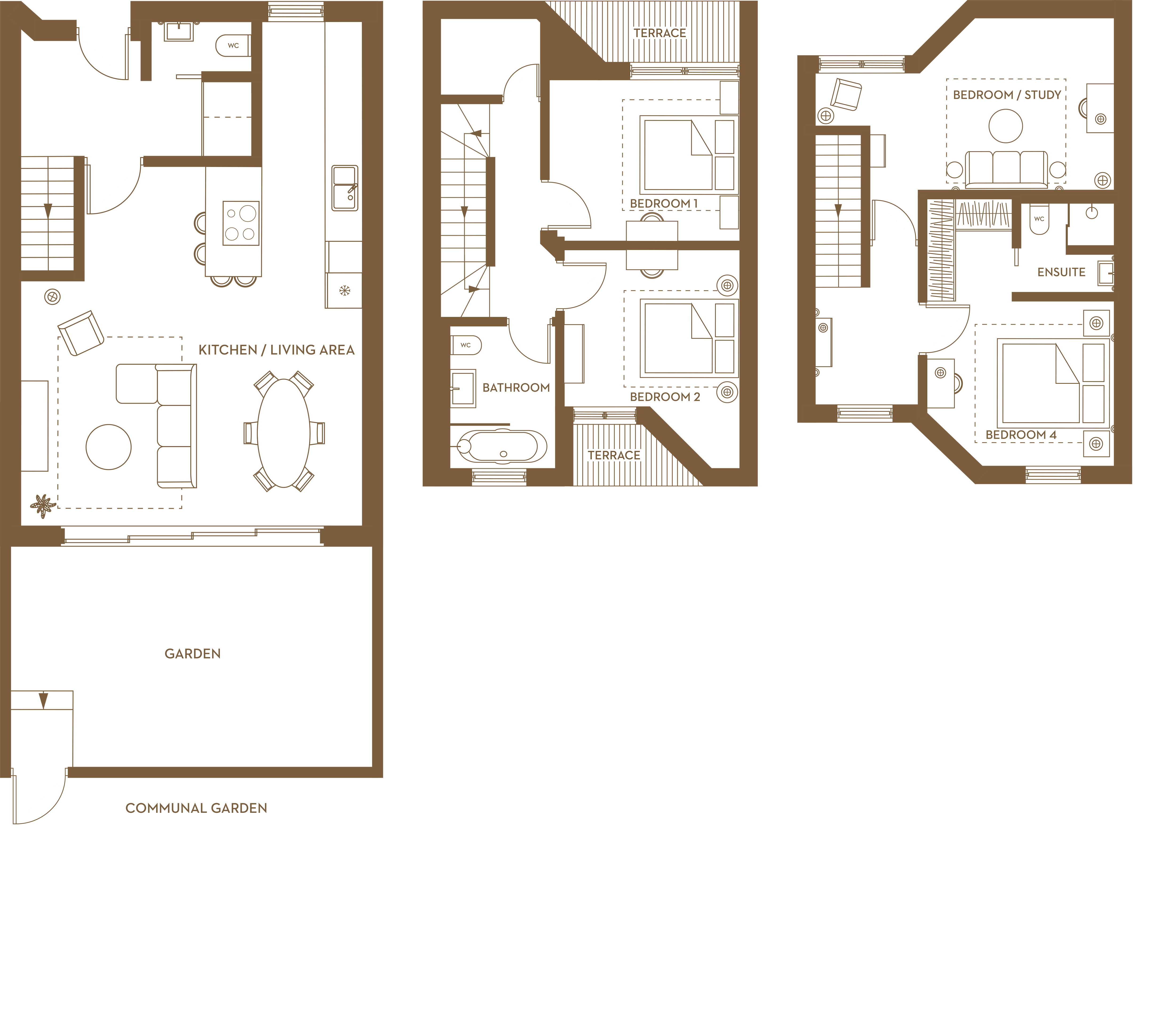 Floorplan for No. 1 at Dixon Gardens