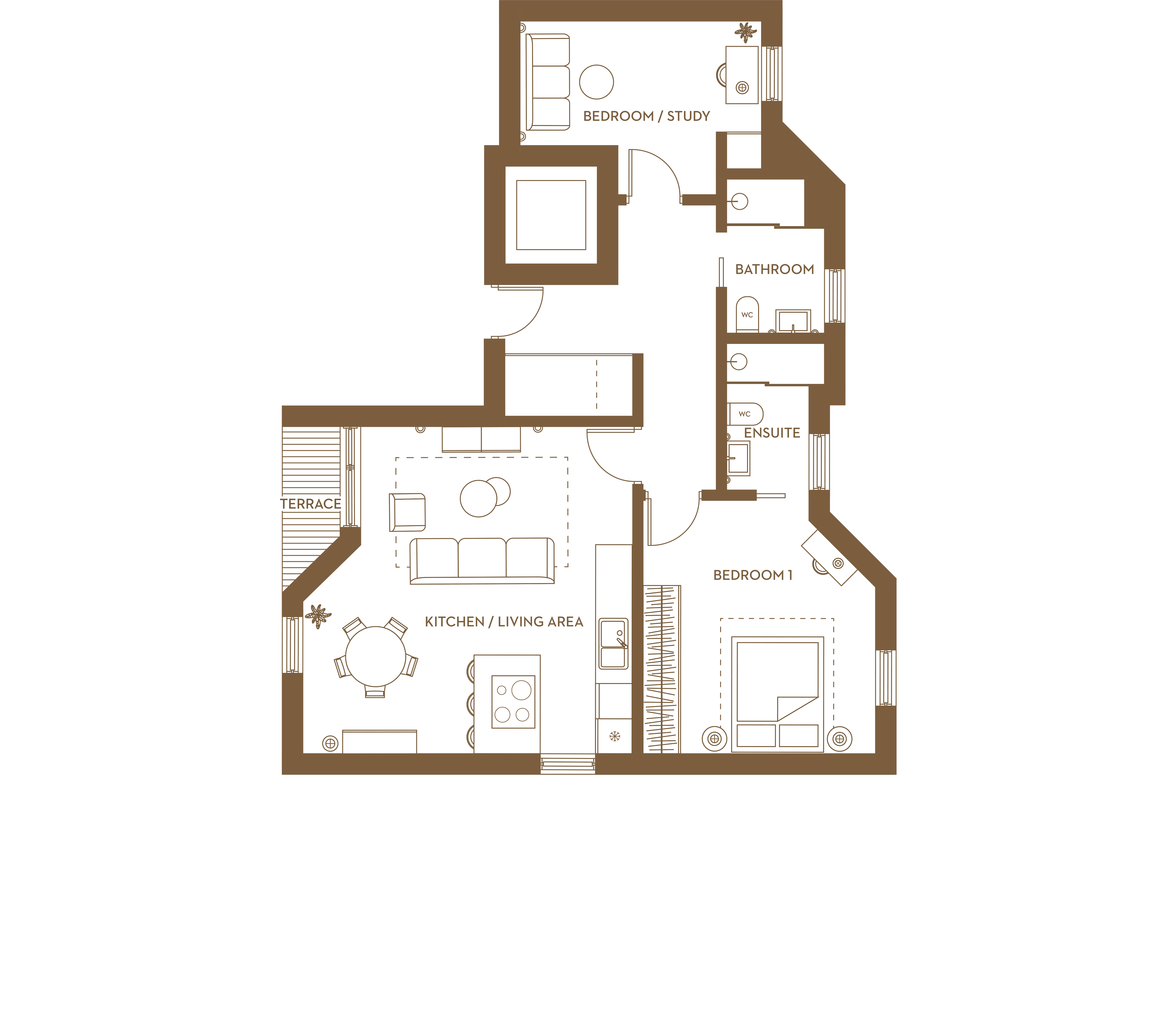 Floorplan for No. 11 at Dixon Gardens