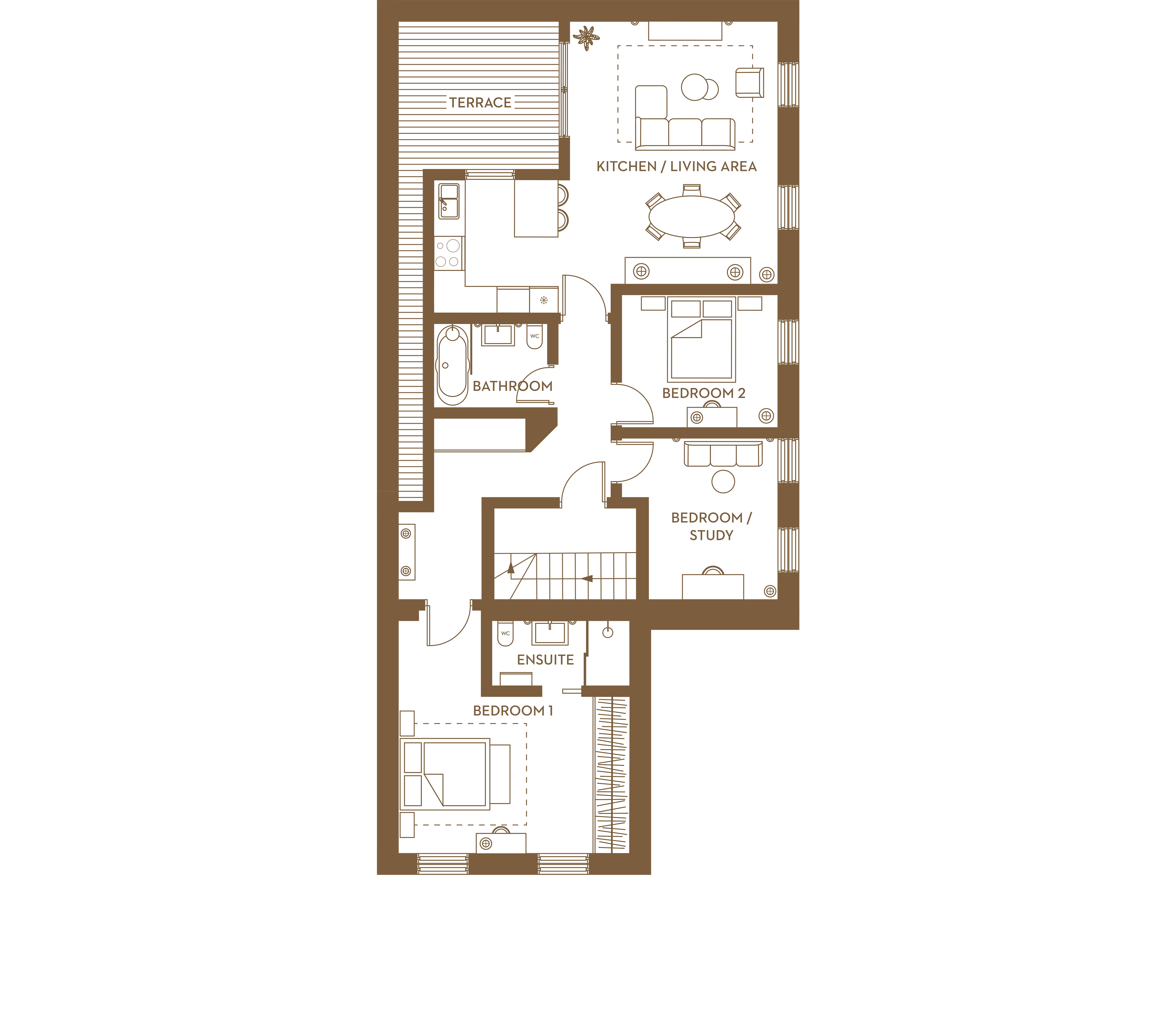 Floorplan for No. 15 at Dixon Gardens