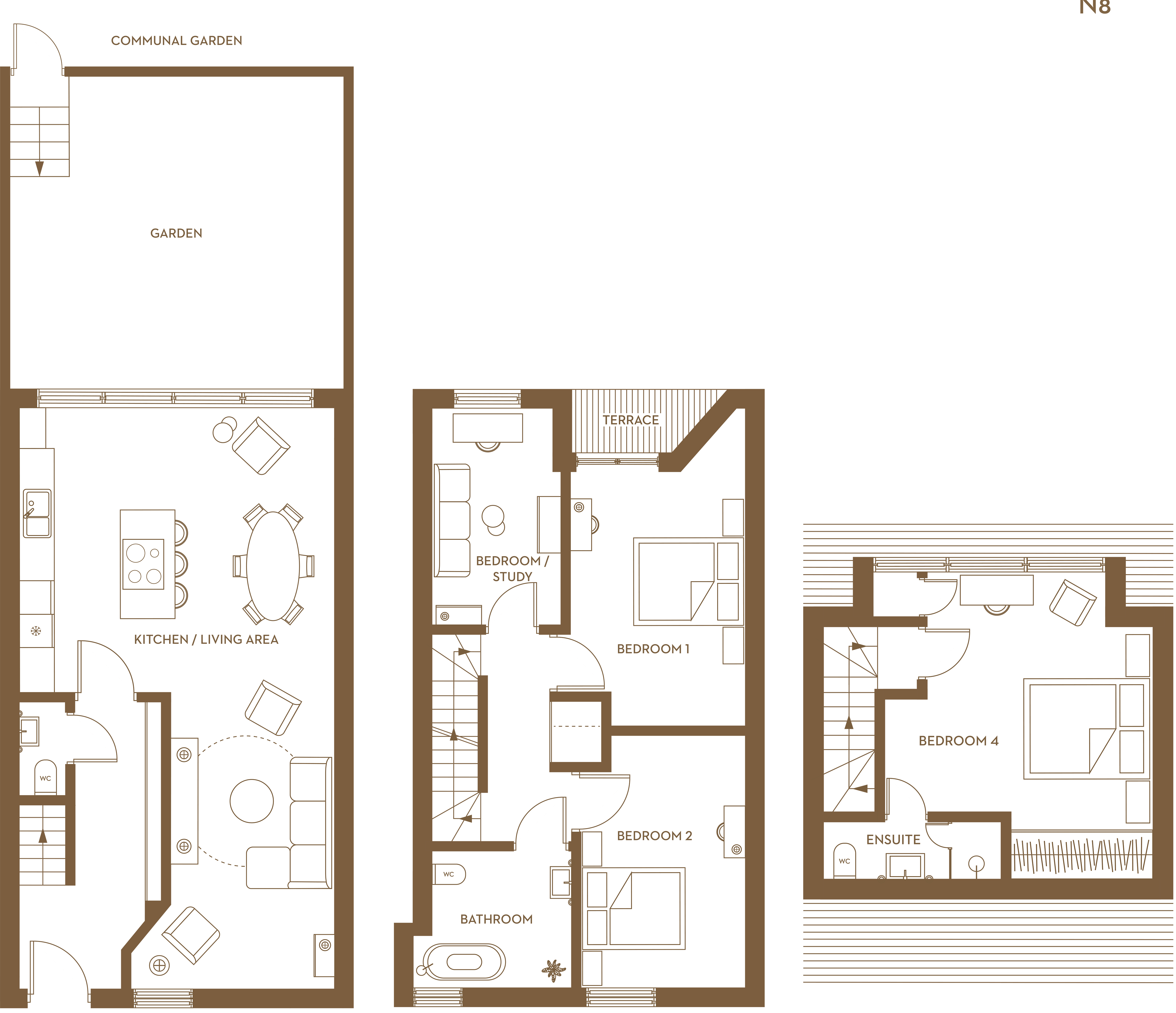 Floorplan for No. 19 at Dixon Gardens