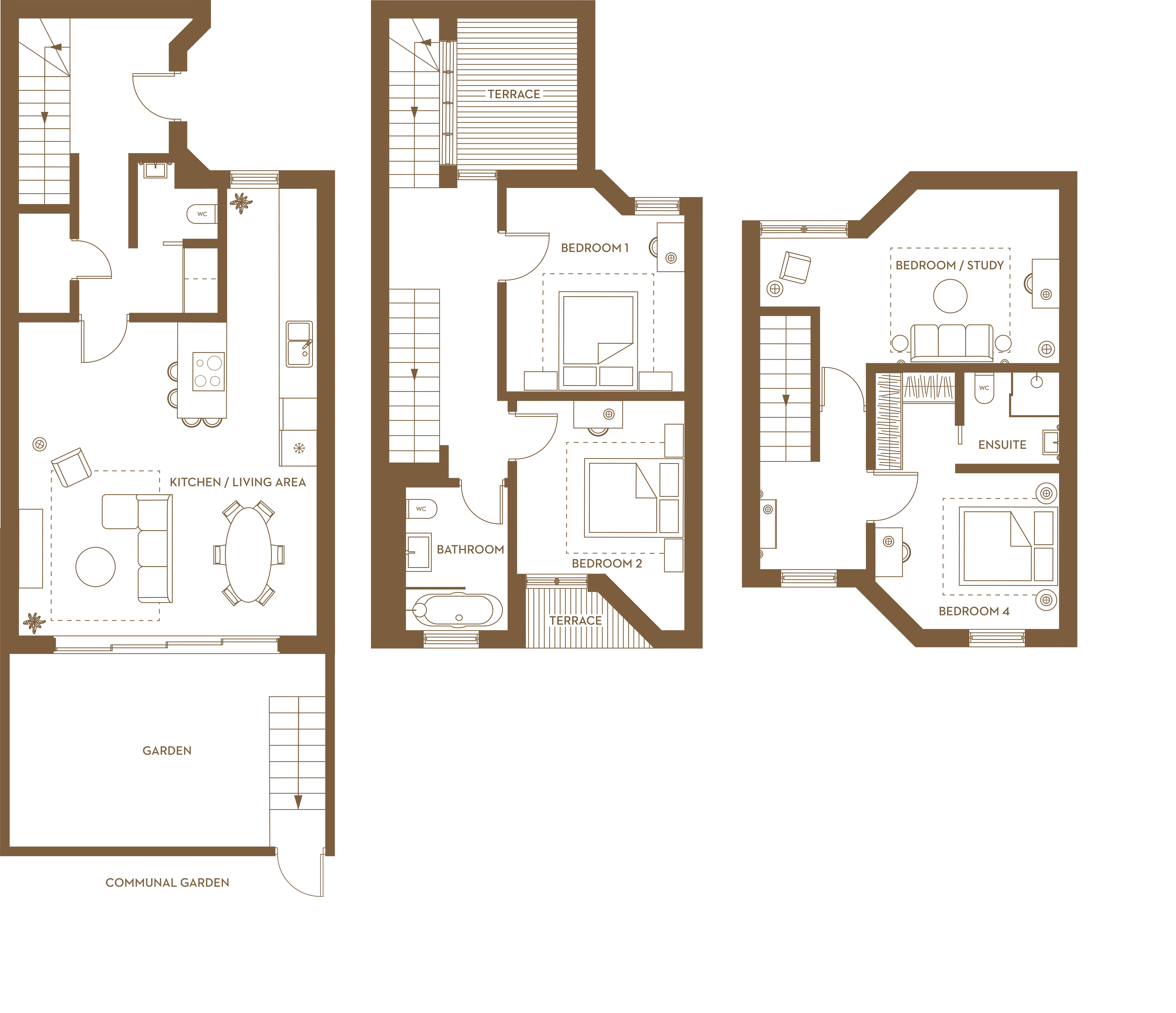 Floorplan for No. 4 at Dixon Gardens