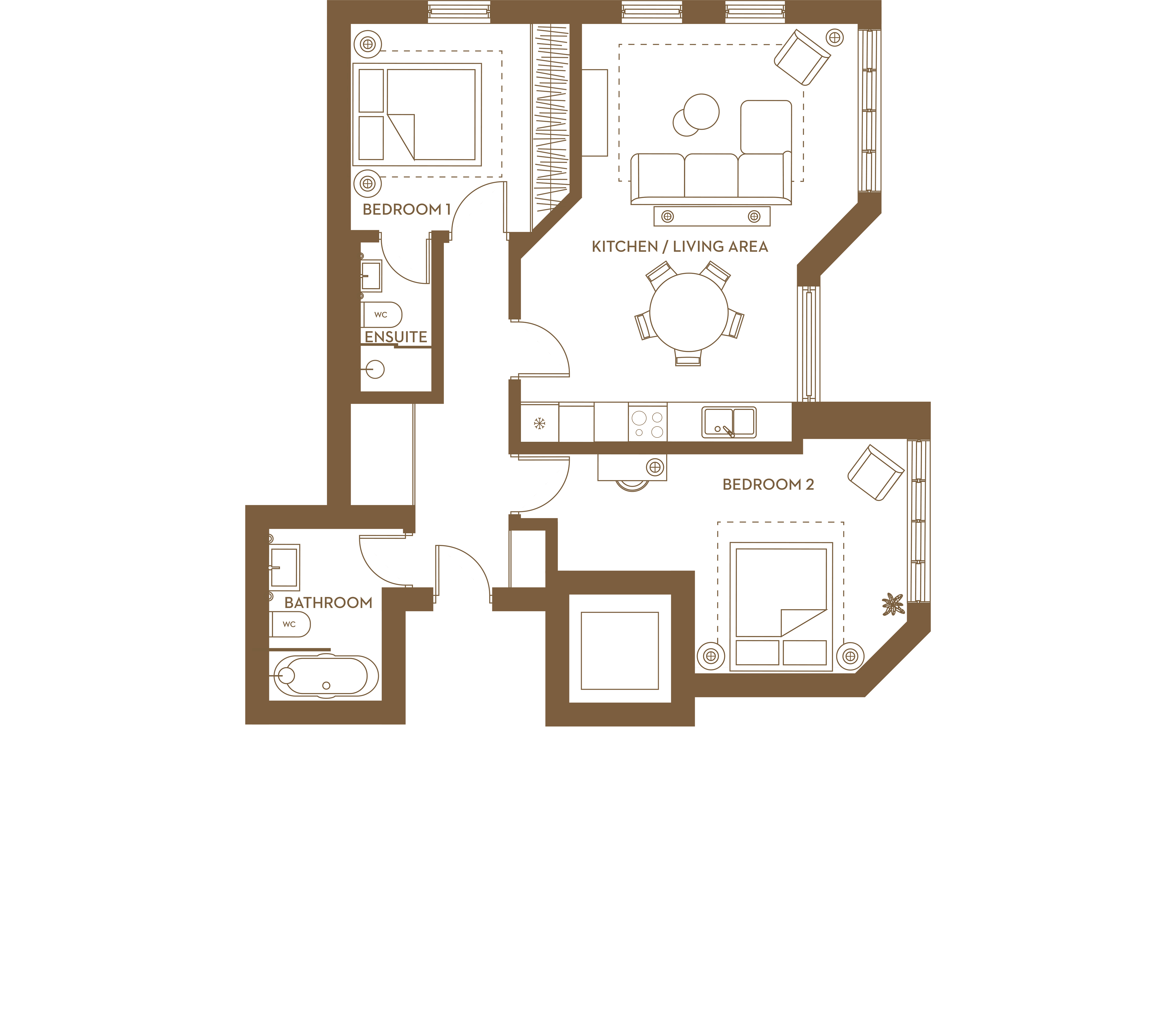 Floorplan for No. 5 at Dixon Gardens