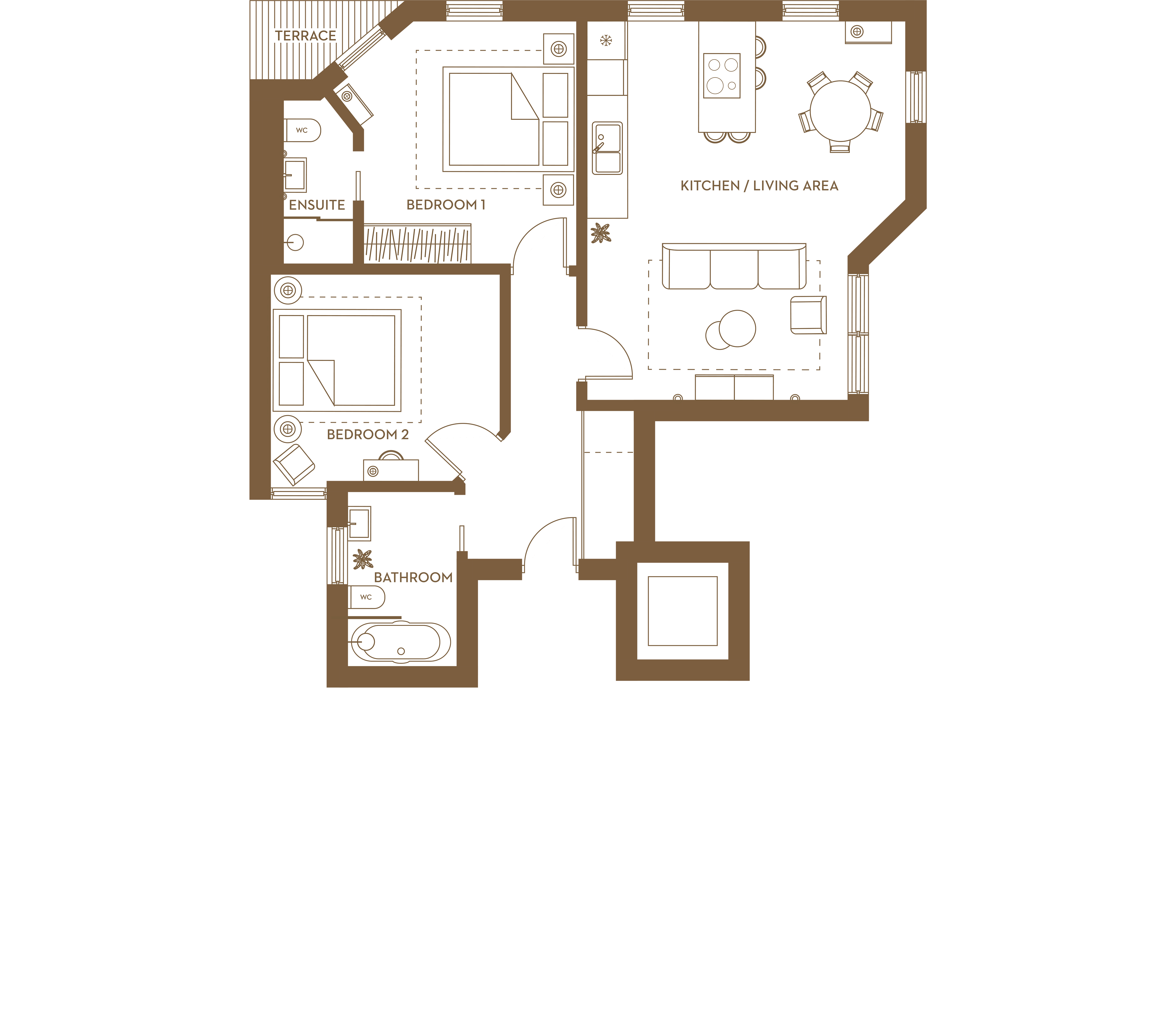 Floorplan for No. 8 at Dixon Gardens