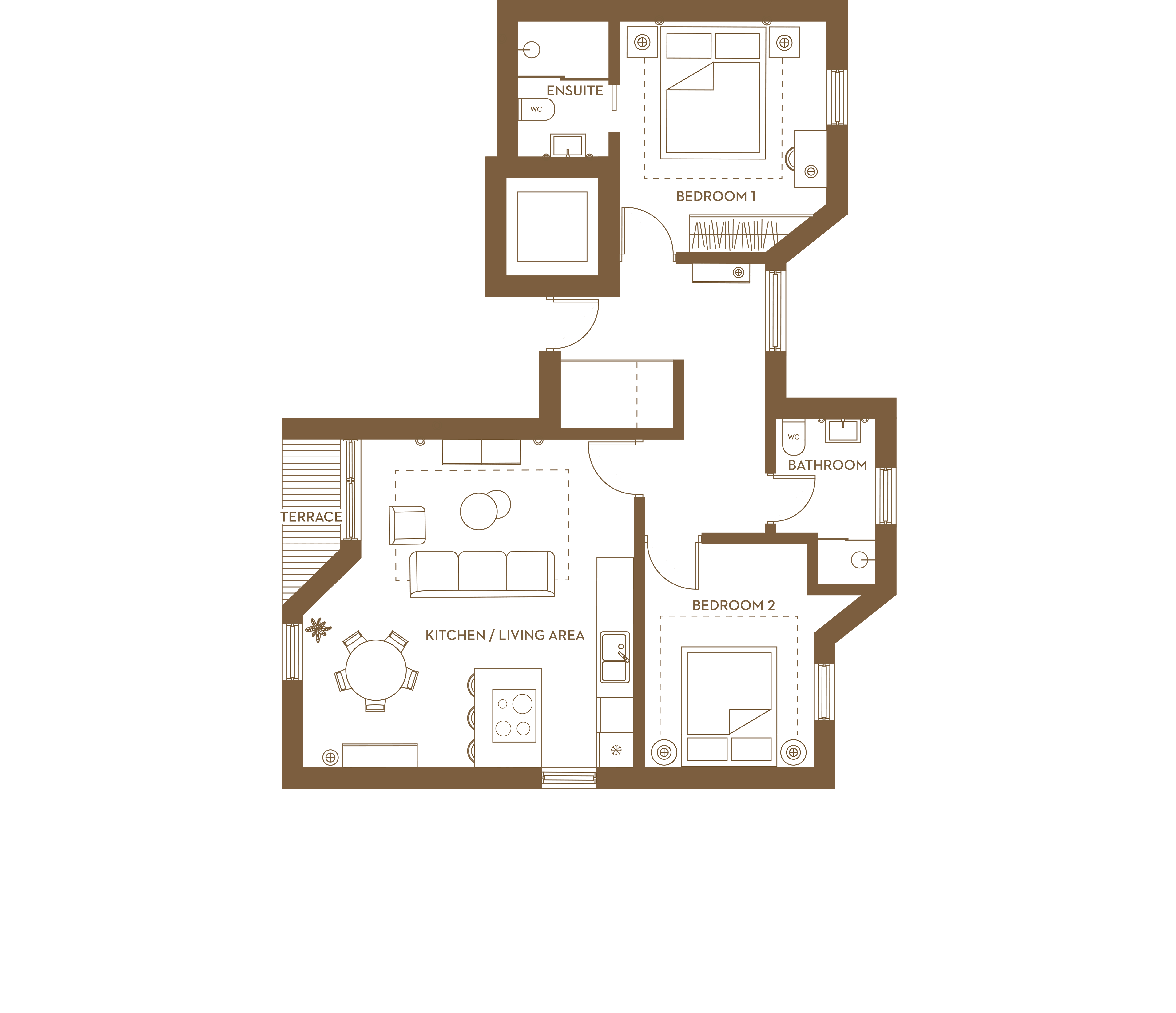 Floorplan for No. 9 at Dixon Gardens